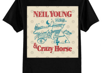 classic 70s vintage neil young & crazy horse fanmade T-Shirt