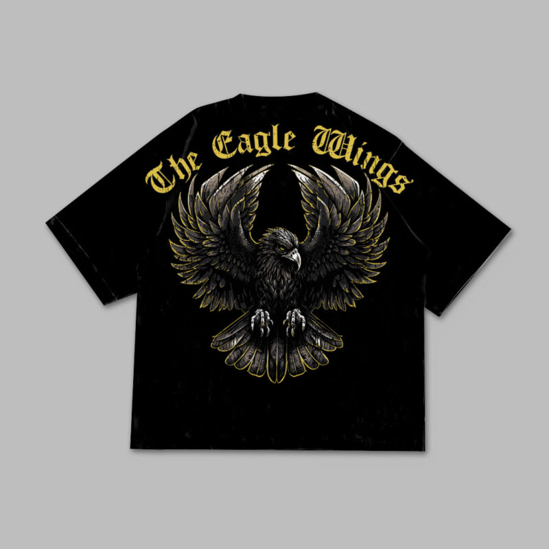 The Eagle Wings Tattoo T-shirt Design