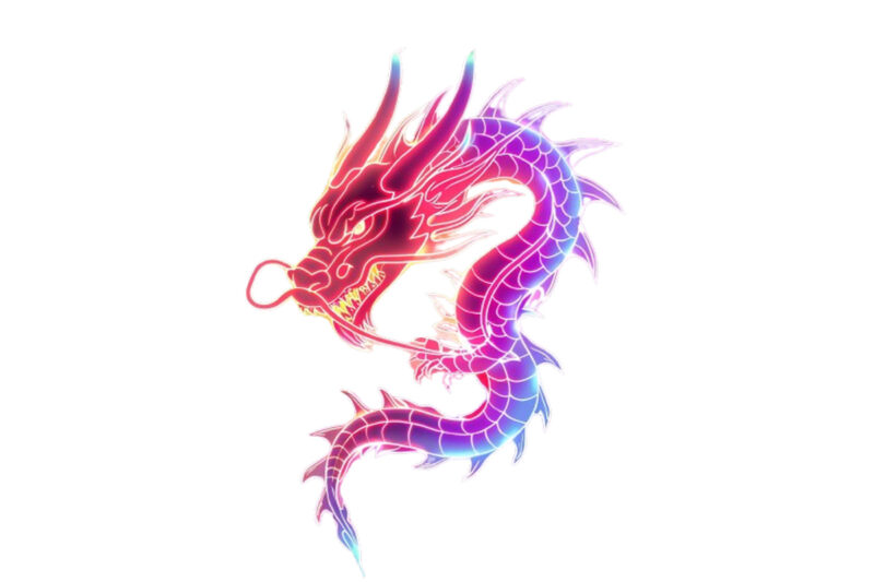 neon dragon