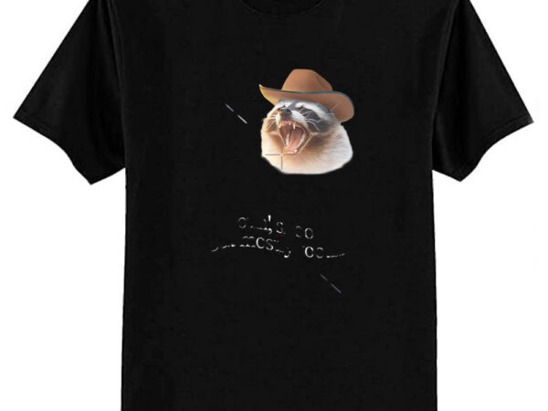 Rootin shootin but mostly tootin cowboy raccoon word art classic t-shirt