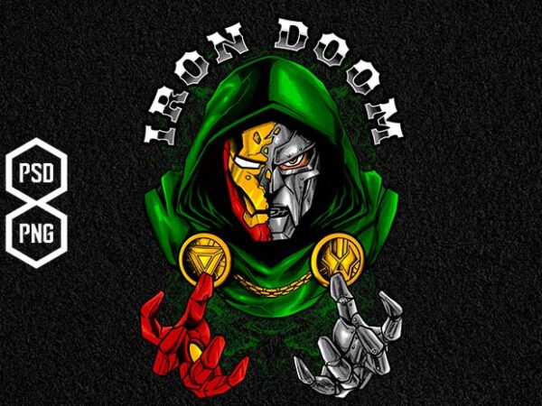 Iron doom t shirt design for sale