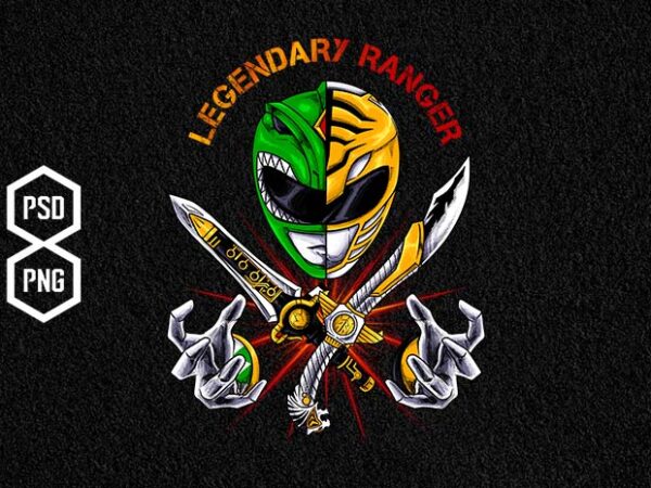 Legendary ranger t shirt vector graphic