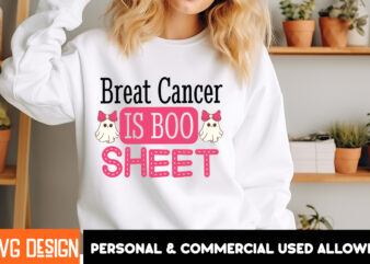 Breast Cancer is Boo Sheet T-Shirt Design, Breast Cancer is Boo Sheet Vector t-Shirt Design, Eat Drink And Be Scary T-Shirt Design, Eat Drin