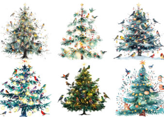 Christmas tree with glowing fairy t shirt vector file