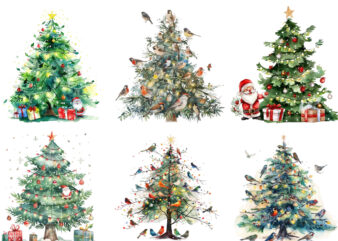 Christmas tree with glowing fairy t shirt vector file