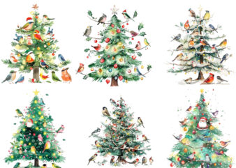 Christmas tree with glowing fairy t shirt vector file