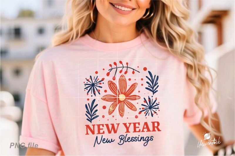 Happy New Year 2025 Sublimation PNG T-shirt Designs Bundle