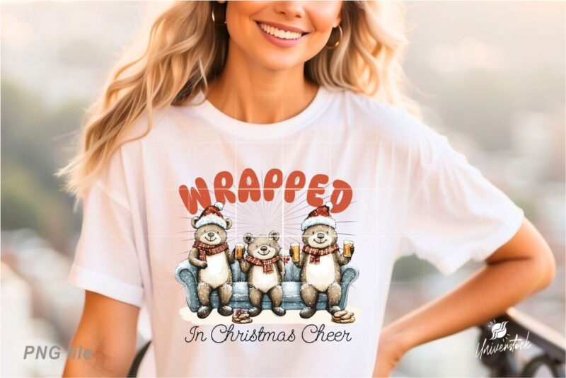 Cozy Christmas Sublimation PNG T-shirt Designs Bundle