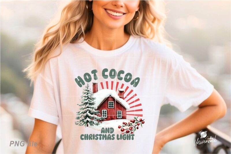 Cozy Christmas Sublimation PNG T-shirt Designs Bundle