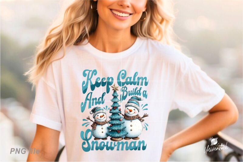 Christmas Snowman Sublimation PNG T-shirt Designs Bundle