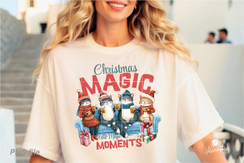 Cozy Christmas Sublimation PNG T-shirt Designs Bundle