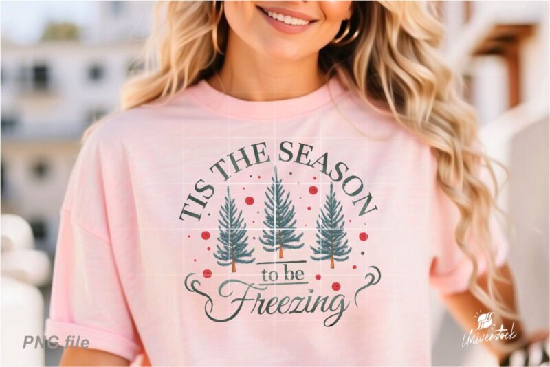 Christmas Nature Sublimation PNG T-shirt Designs Bundle