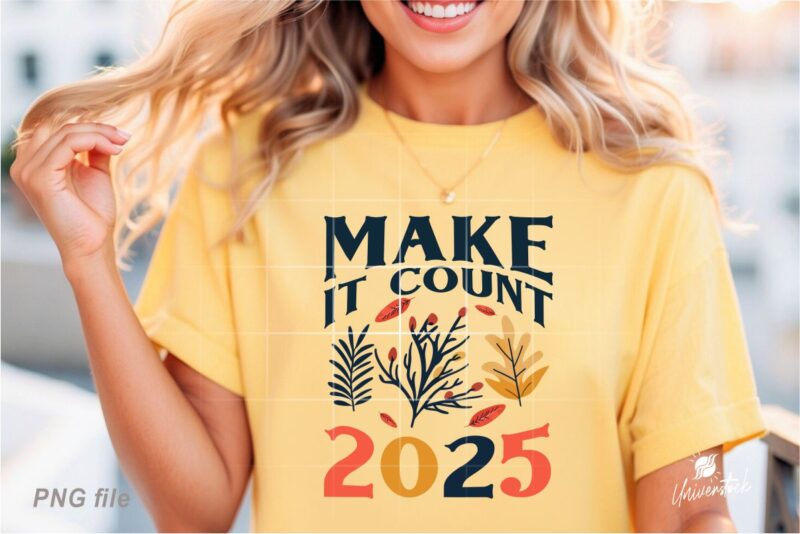 Happy New Year 2025 Sublimation PNG T-shirt Designs Bundle