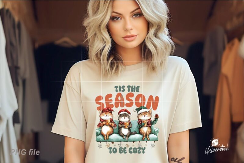 Cozy Christmas Sublimation PNG T-shirt Designs Bundle