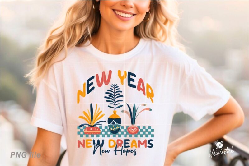 Happy New Year 2025 Sublimation PNG T-shirt Designs Bundle