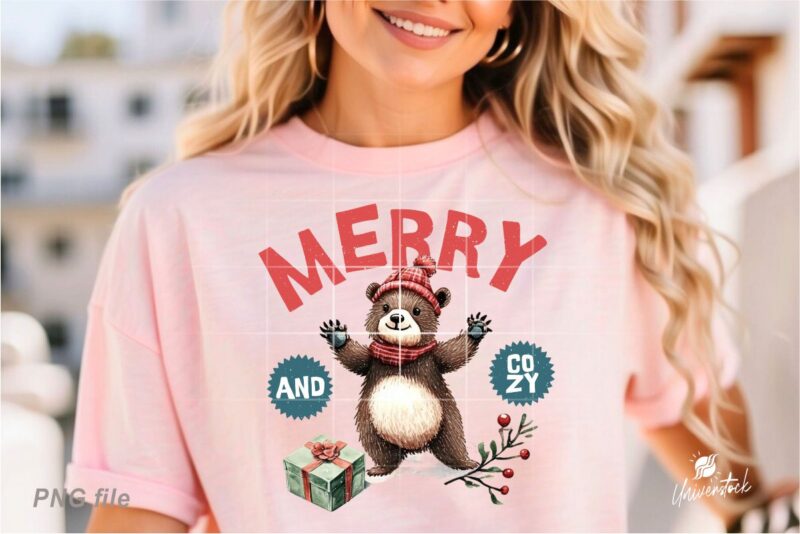 Cozy Christmas Sublimation PNG T-shirt Designs Bundle