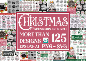 Mega christmas round sign svg bundle, mega christmas svg bundle, christmas png, christmas sign svg, christmas door hanger svg, christmas doo