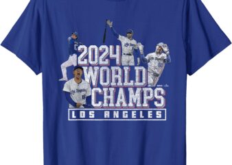 2024 World Champs – LA Team 4 Players – Los Angeles Baseball T-Shirt