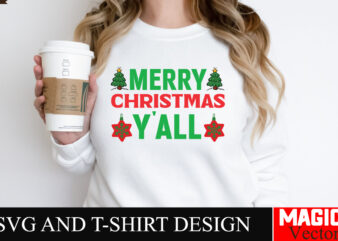 Merry Christmas y’all SVG Cut File,Winter svg, Santa SVG, Holiday, Merry Christmas, Christmas Bundle, Funny Christmas Shirt, Cut File Cricut t shirt designs for sale