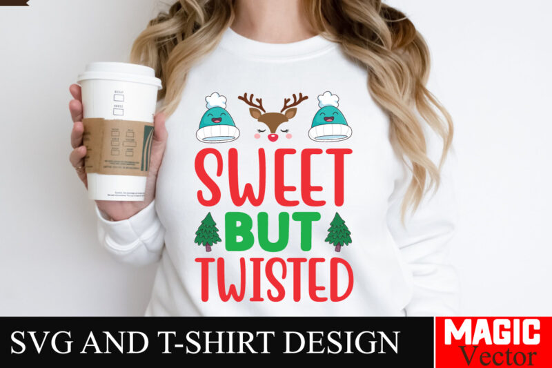 Sweet but Twisted SVG Cut File,Winter svg, Santa SVG, Holiday, Merry Christmas, Christmas Bundle, Funny Christmas Shirt, Cut File Cricut,CHR