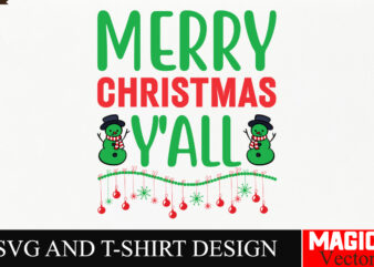 Merry Christmas y’all SVG Cut File,Winter svg, Santa SVG, Holiday, Merry Christmas, Christmas Bundle, Funny Christmas Shirt, Cut File Cricut