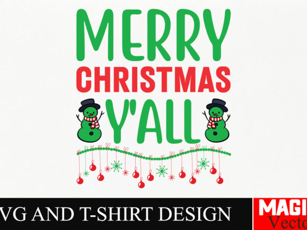 Merry christmas y’all svg cut file,winter svg, santa svg, holiday, merry christmas, christmas bundle, funny christmas shirt, cut file cricut t shirt designs for sale