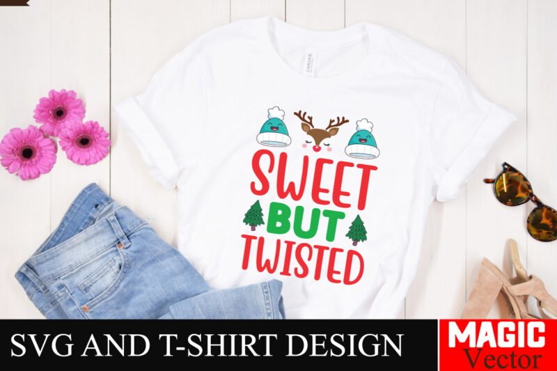 Sweet but Twisted SVG Cut File,Winter svg, Santa SVG, Holiday, Merry Christmas, Christmas Bundle, Funny Christmas Shirt, Cut File Cricut,CHR