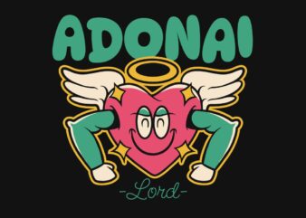 Adonai Lord Christian Graffiti T-shirt Design