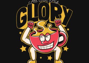 All for his glory christian graffiti t-shirt design