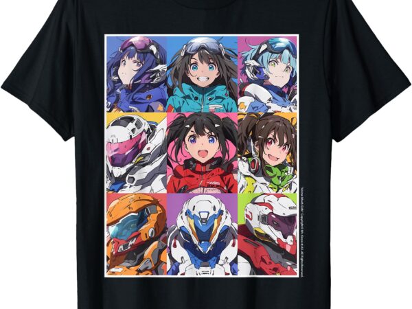 Anime mech girls t-shirt