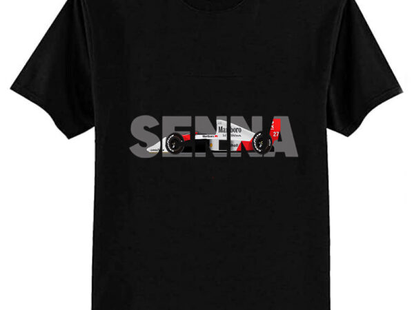 Ayrton senna’s mclaren honda mp45 illustration t-shirt