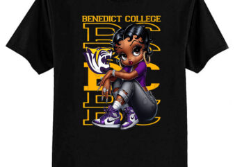 BC Tigers Benedict College Tigers Betty Boop T-Shirt