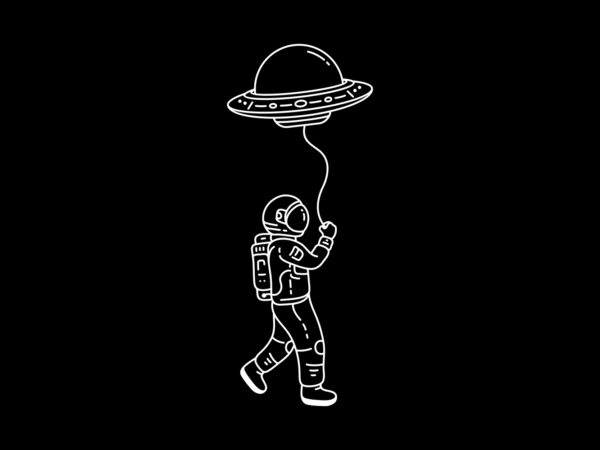 Catch the ufo t shirt vector file