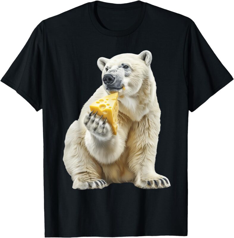 Bear Cheese Animal Cheese Design T-Shirt