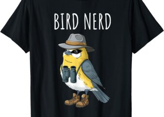 Bird Nerd Funny Bird Watching Birding Bird Lover Watcher T-Shirt