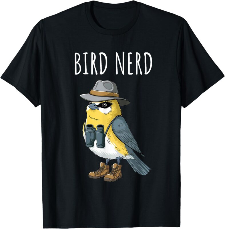 Bird Nerd Funny Bird Watching Birding Bird Lover Watcher T-Shirt