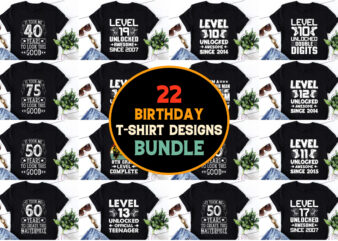 Birthday T-Shirt Design Bundle