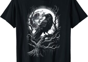 Black Crow Raven Bird T-Shirt