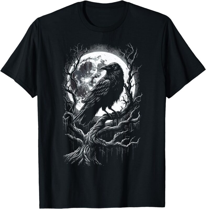 Black Crow Raven Bird T-Shirt