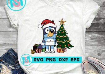 Bluey Christmas SVG, Merry Christmas SVG, Xmas SVG