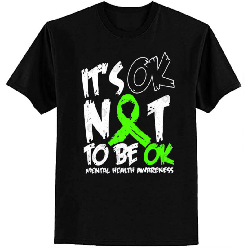 Break the Silence Mental Health Awareness It Ok Not To Be Ok T-Shirt-2