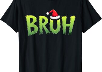 Bruh Christmas Kids Teens Boys Funny Christmas humor Meme T-Shirt