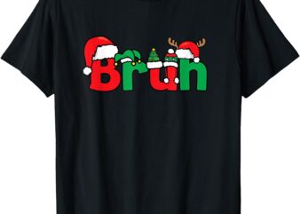 Bruh Christmas Teens Boys Kids Funny Xmas Pajama T-Shirt