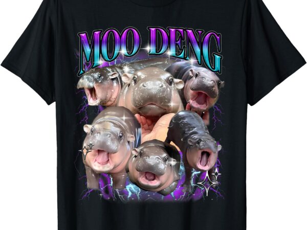 Cute moo-deng the famous baby pigmy hippo moo deng t-shirt