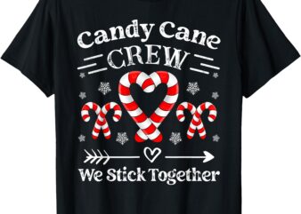 Candy Cane Crew Family Matching Christmas Xmas T-Shirt