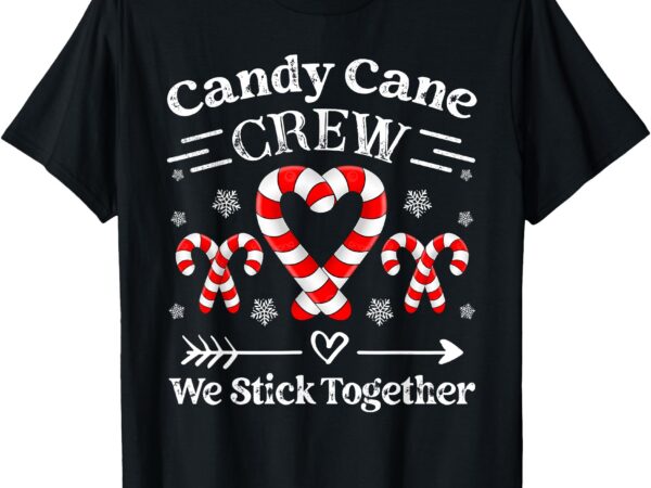 Candy cane crew family matching christmas xmas t-shirt