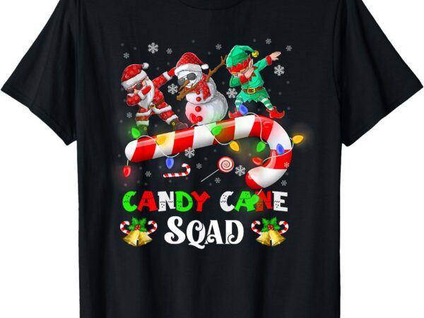 Candy cane squad funny christmas candy cane lover xmas t-shirt