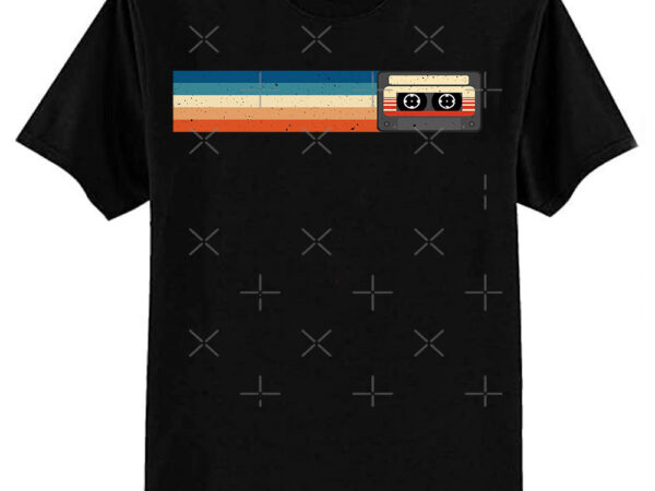 Cassette vintage stripe classic t-shirt