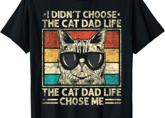 Cat Dad Shirts For Men Funny Cat Dad Father’s Day Cat Daddy T-Shirt