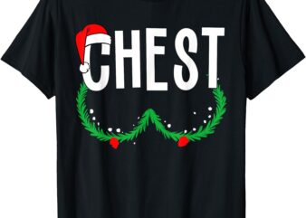 Chest Nuts Matching Chestnuts Funny Christmas Couples Chest T-Shirt